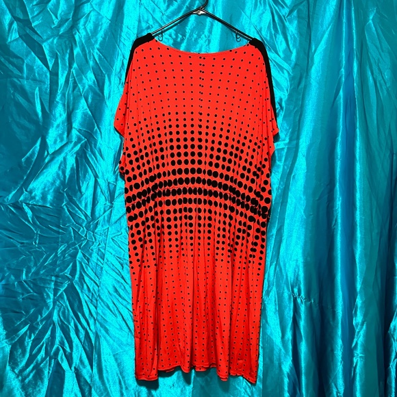 Lane Bryant Red and Black Polka Dot Dress Sz. 26/28 - Picture 7 of 7